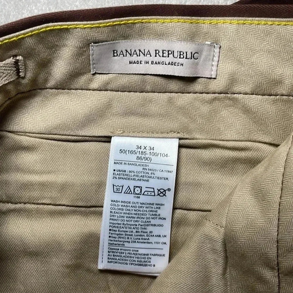 Banana Republic rapid movement Chino slim sz 34x34 - Picture 4 of 10